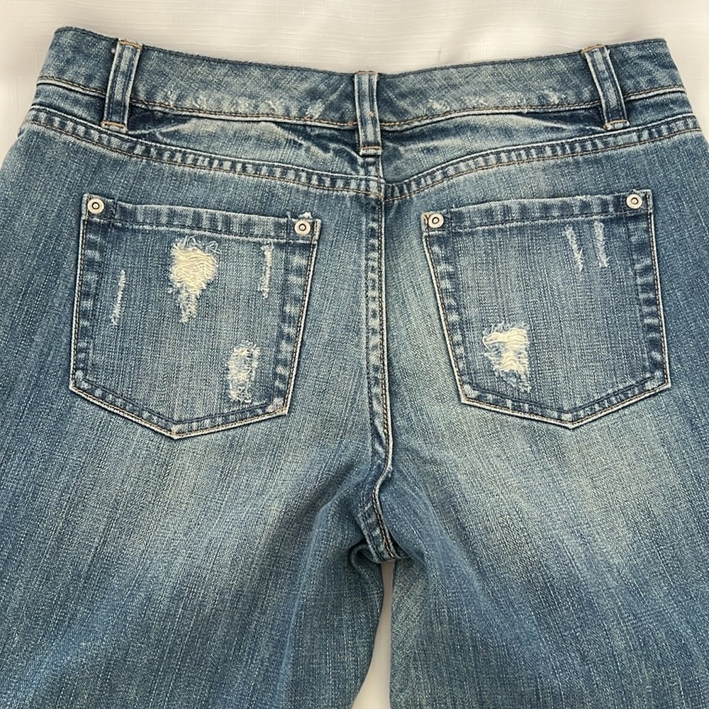 Niotto Jeans / Lightly Distressed Blue Jeans - Picture 4 of 8